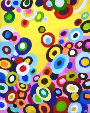 Circles on gold