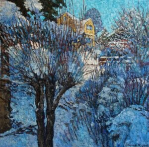 Blue snow
