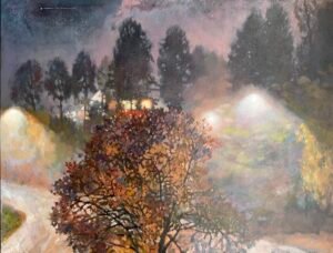 Night outside the window