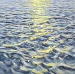 seascape painting, impressionism in painting, water in painting, light on water, glare on water, waves in painting, contemporary art, interior painting USA, painting for office, Iryna Kastsova, Arts Bound