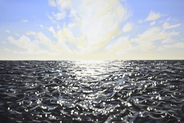 Ocean 100. Original painting on canvas.