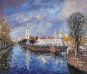 St. Nicholas Cathedral St. Petersburg painting